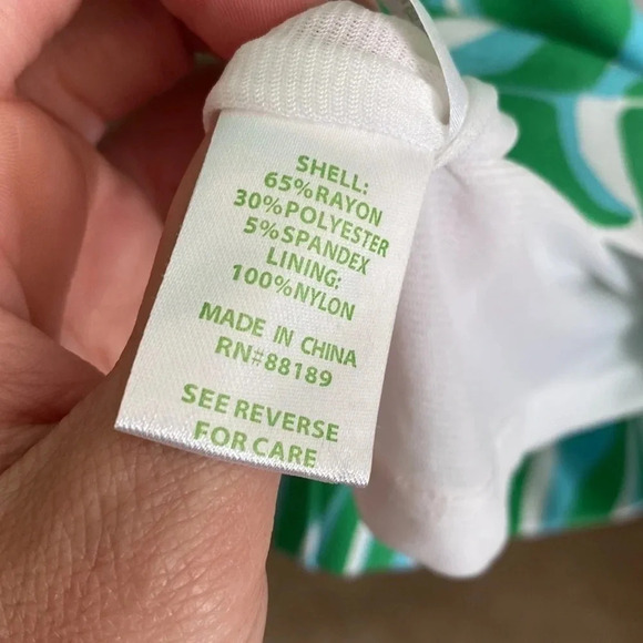 Lilly Pulitzer green Charlena Resort Finders Keepers Shift Dress Size Small - Picture 7 of 8